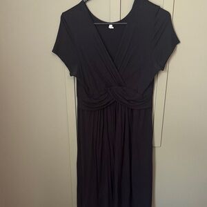 Pinkblush Charcoal Midi Dress